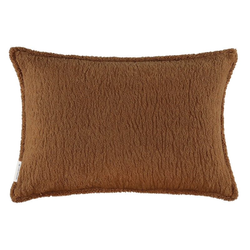 Rectangular Cushion Cover, Brown, white and pink
