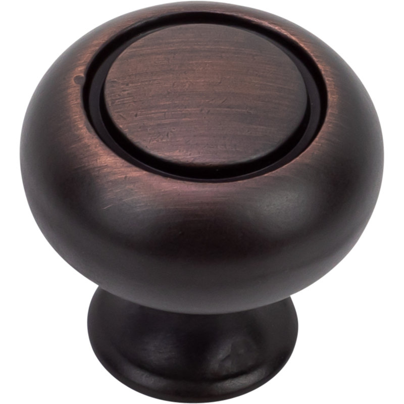 1 1/4" Diameter Mushroom Knob Multipack, Brushed Oil Rubbed Bronze