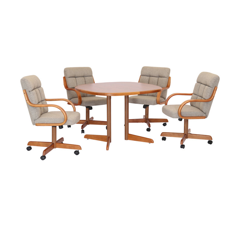 Ensemble repas 5 pièces Akilah, Tweed grillé