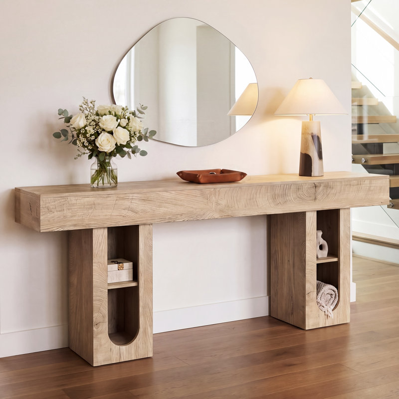 Andria avec tablettes de rangement, Naturel
