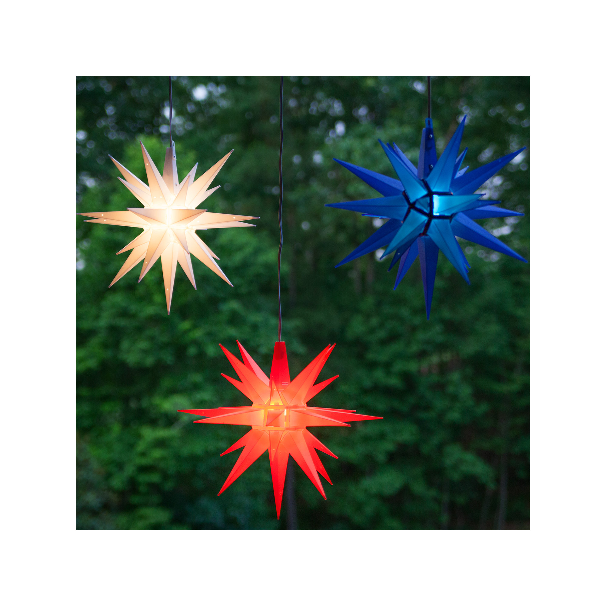 Moravian Star Lighted Display, White
