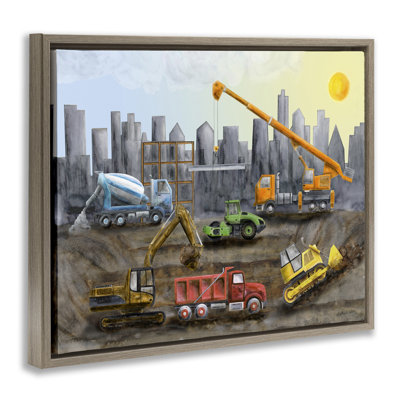  "Construction Camions Skyline" par Brett Blumenthal