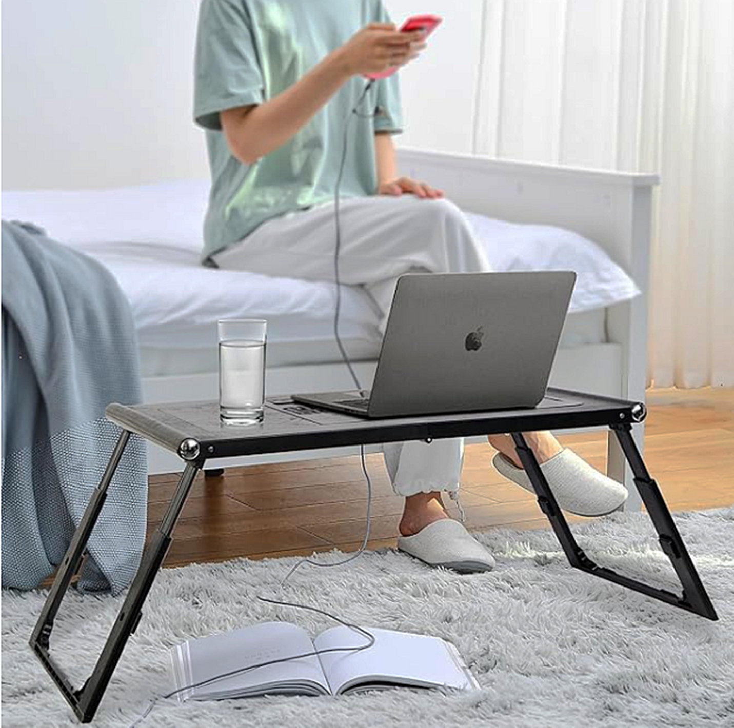 17 Stories Laptop Stand For Bed, Laptop Stand, Small Folding Table ...