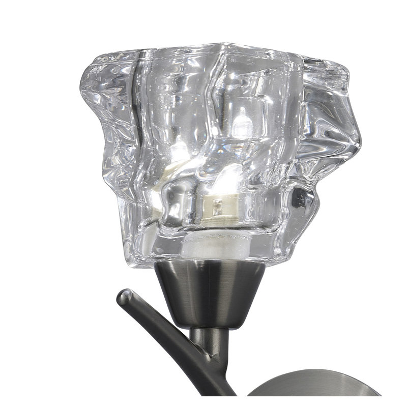 Aynor 1-Light Dimmable Satin Nickel Wallchiere