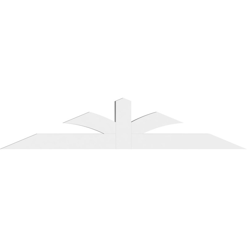 Support pour pignon en PVC de qualité architecturale Richland, H 20 po x l 96 po (pas 5/12), P 4 po x F 6 po