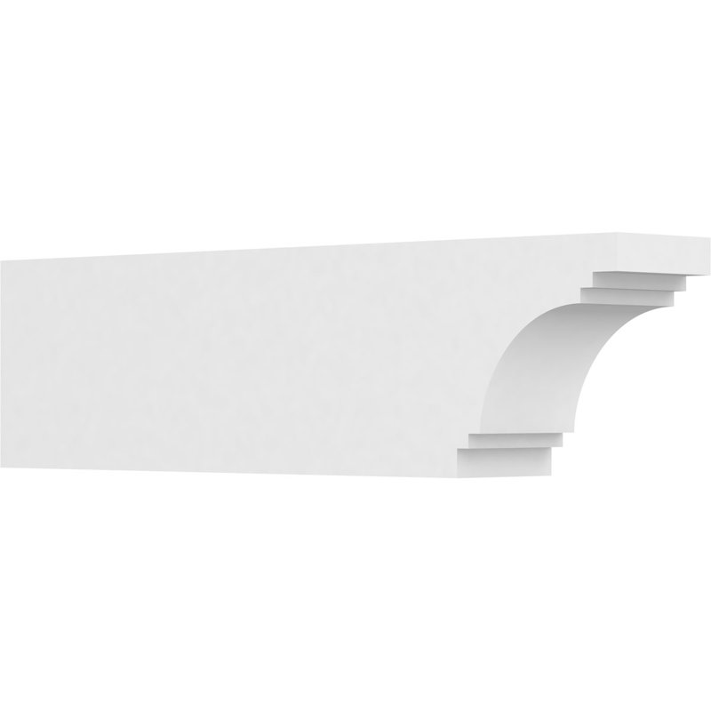 Queue de chevron standard en PVC de qualité architecturale Pescadero, H 8 po x L 5 po x P 30 po