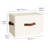 2-Pack Large Fabric Storage Bins with Lids & Handles, Stackable Decorative Closet Organizer Storage Boxes for Home Shelf Organization-129676919