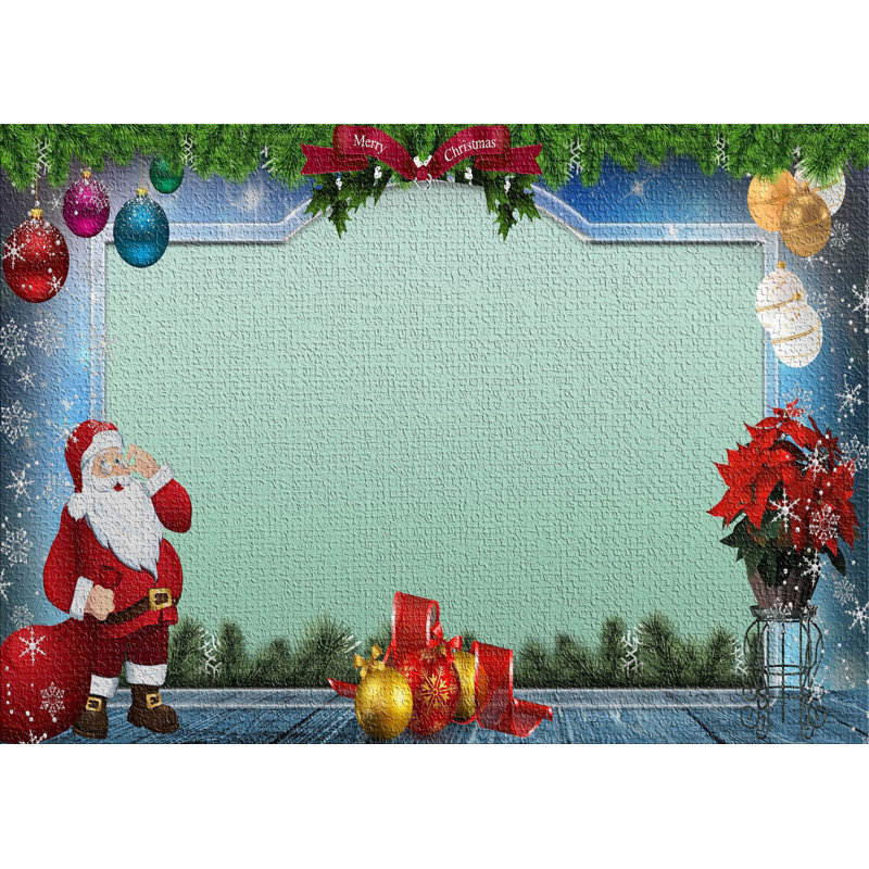 Tapis de noël green area, Rectangle 4 pi x 6 pi