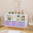Kids Bookcase With Collapsible Fabric Drawers-1224021021