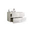 Meuble-lavabo mural brillant 36 po avec lavabo en céramique et trois trous pour robinet TIA-1578142575-1578142562