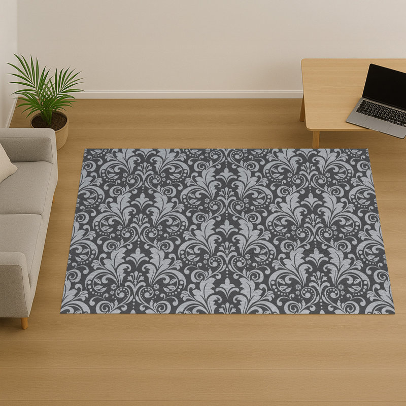 Floral Area Rug, Rectangle 140 x 200 cm