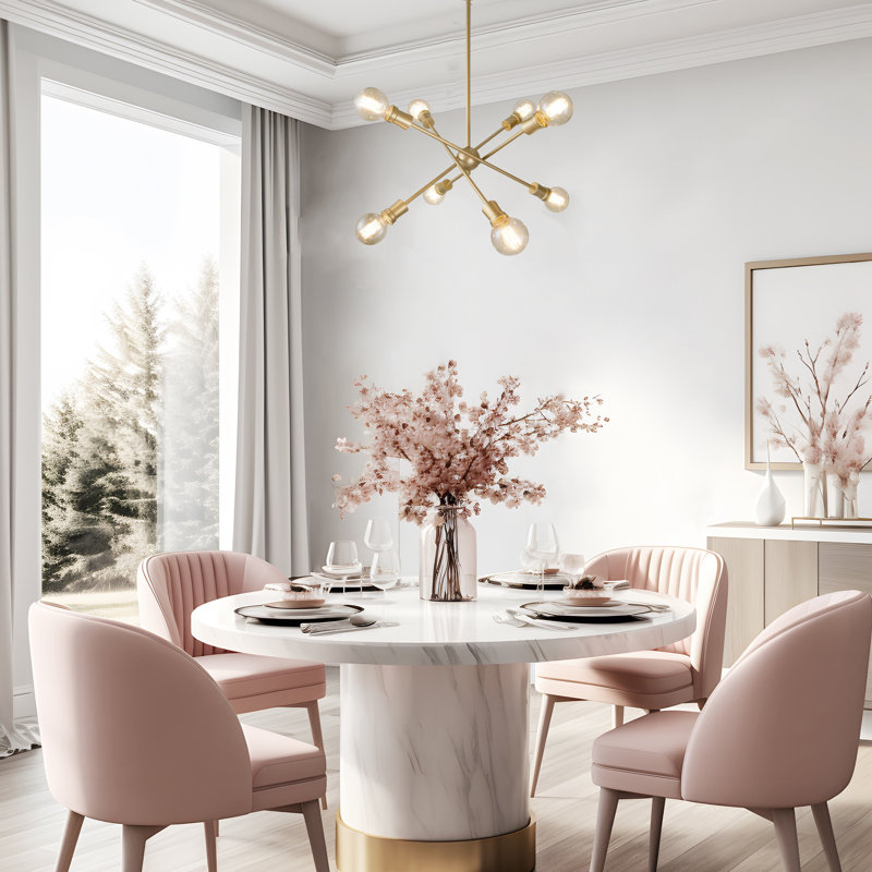 Abbiney 8 - Light Dimmable Sputnik Chandelier