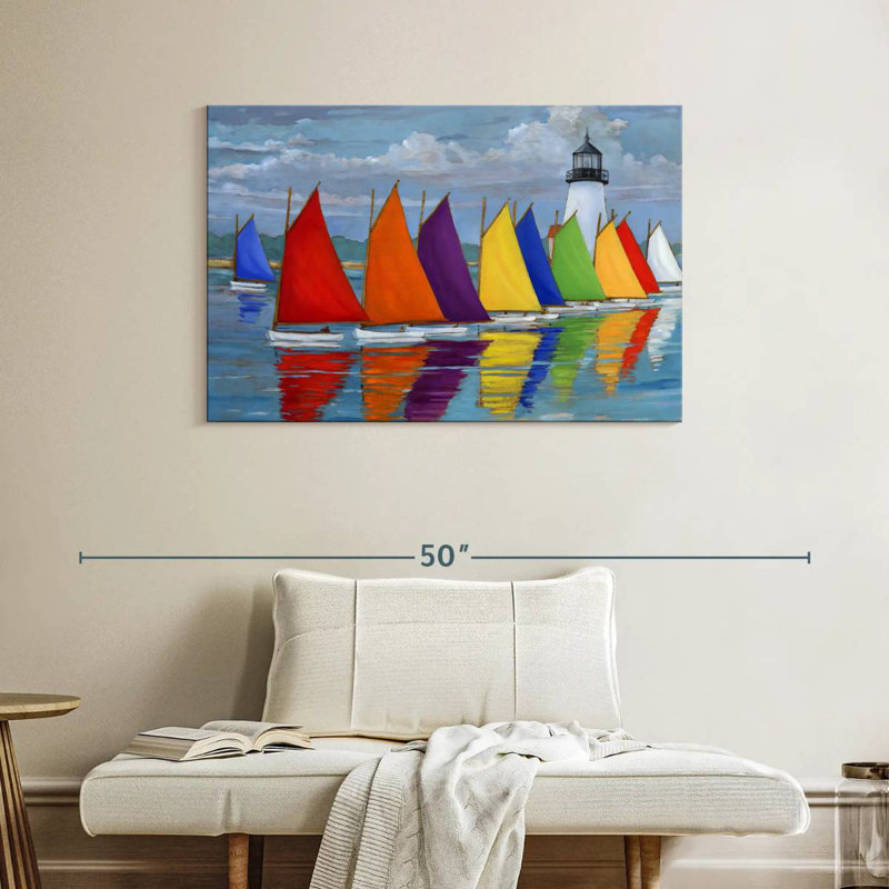 Mehar Rainbow Fleet, 26" H x 39" W