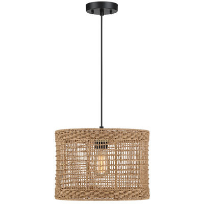 Luminaire suspendu tambour simple à 1 lumière Nesbit