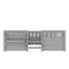 Lit de jour simple avec 2 tiroirs et garde-corps double-531429388