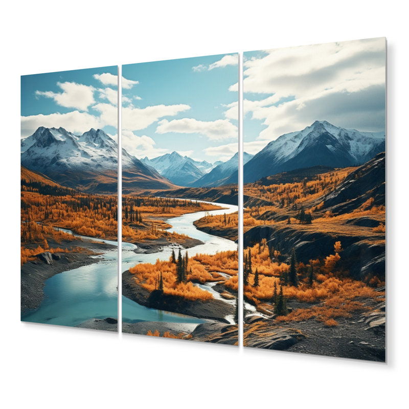 Canada Yukon Wilderness II Cities & Countries Wall Decor on Metal