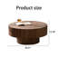 Table basse ronde en bois