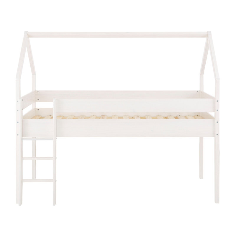 Manon European Single (90 X 200 Cm) Mid Sleepers House Beds, White