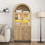 Natural Wood Grain Tech-Inspired MDF Dome Cabinet-556594907