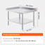 Table de travail en acier inoxydable