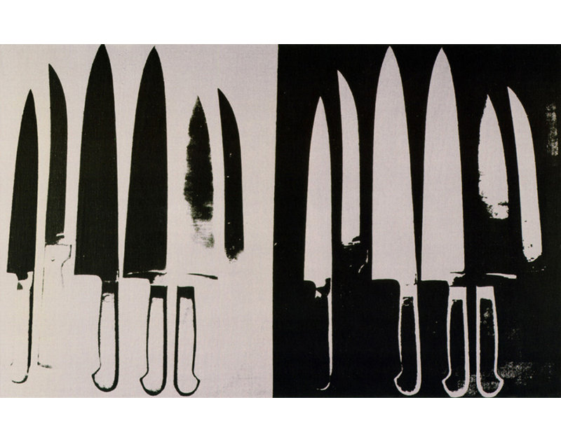 Couteaux, c. 1981-82, H 11 po x l 18 po