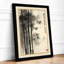 Bamboo in Mist Japandi - Framed Print-78282717-78282718