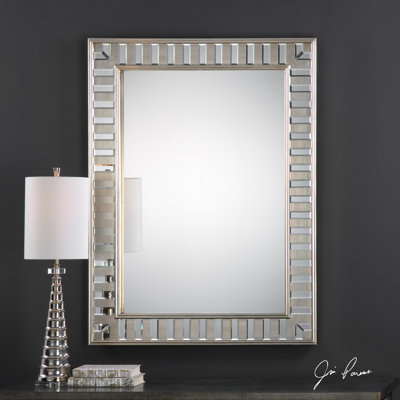 Wood Flat Wall Mirror