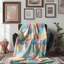Jeté Pastel Hex Prism - 1 pièce Sherpa Premium-1515852090