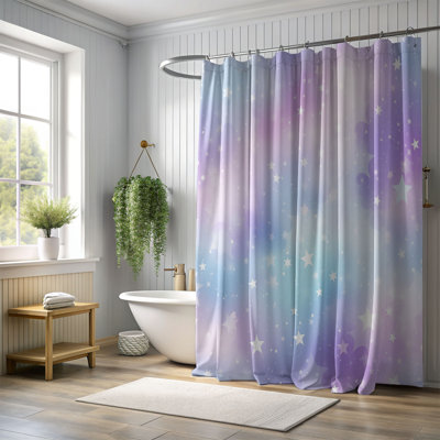 Rideau de douche standard 1 pièce Pastel