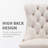 Velvet Fabric Upholstered Dining Chairs Set of 4 with Golden Legs,Beige-477584251-477584244