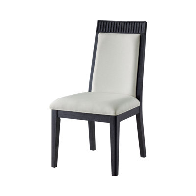 Chaise d'appoint de salle à manger l 20,9 po, noir