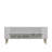 Catena Modern TV Stand, White & Gold, 47.2 x 19.0 x 10.4 inches | 100% Melamine Coated Particle Board, Wall-Mountable, Shelf Dimensions: 34.1 x 11.4 inches | Stylish Geometric Design for Living Room & Entertainment Spaces-108199879