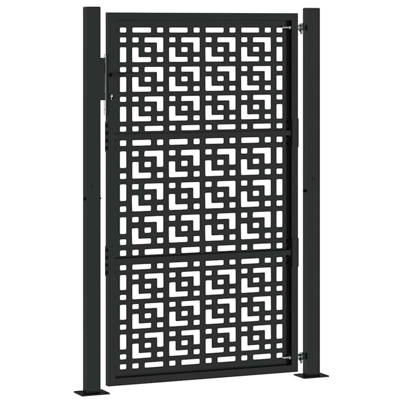 Weathering Steel Gate, 105 x 155 cm, Black