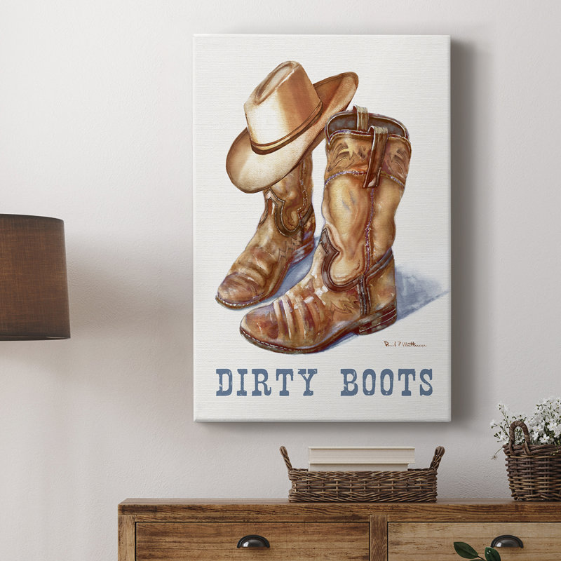 Bottes sales - galerie Cavas sur mesure, H 18 po x l 12 po