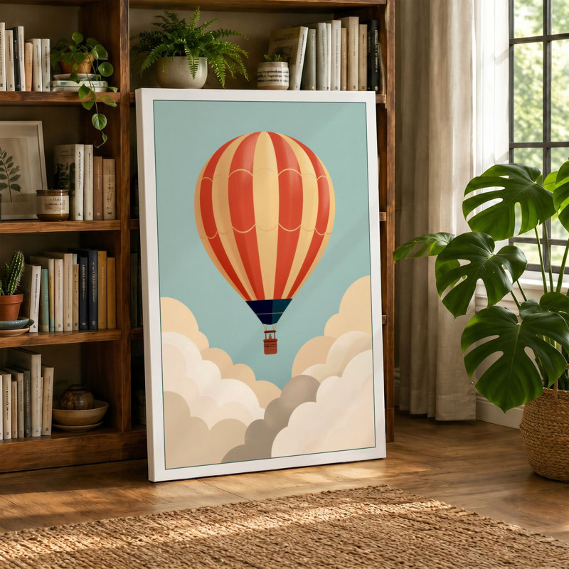 Skybound Wonder Modern - Wrapped Canvas, 24x16 - 61.0 x 40.6 cm, Teal Border