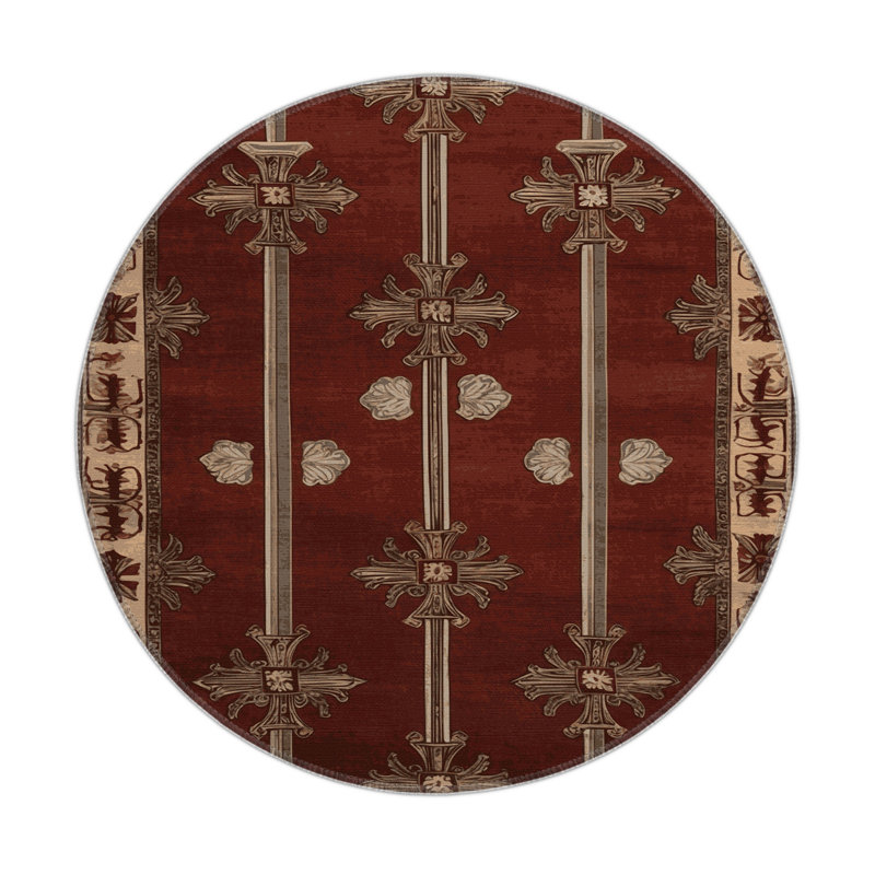 Tapis d'intérieur et d'extérieur brun français, Rectangulaire 3 pi x 5 pi