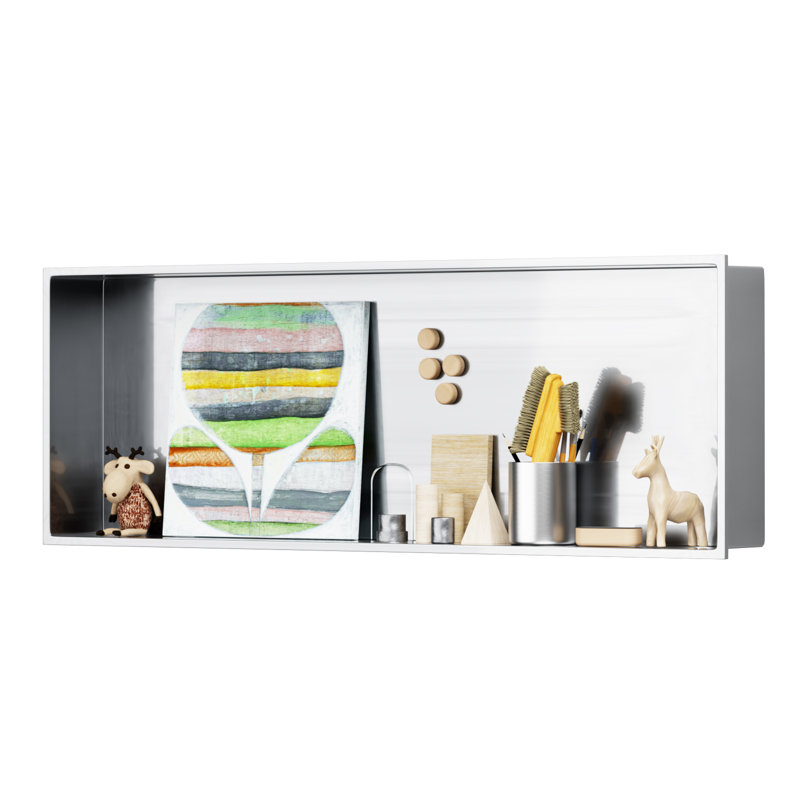 D Stainless Steel Shower Niche Recessed Niche Shower For Bathroom Storage, Brushed Nickel