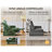 2-seater Chenille Loveseat Power Recliner Sofa With Headrest Oversized Cloud Modular Sectional Reclining Couch With Table, Storage Drawer-2133277161