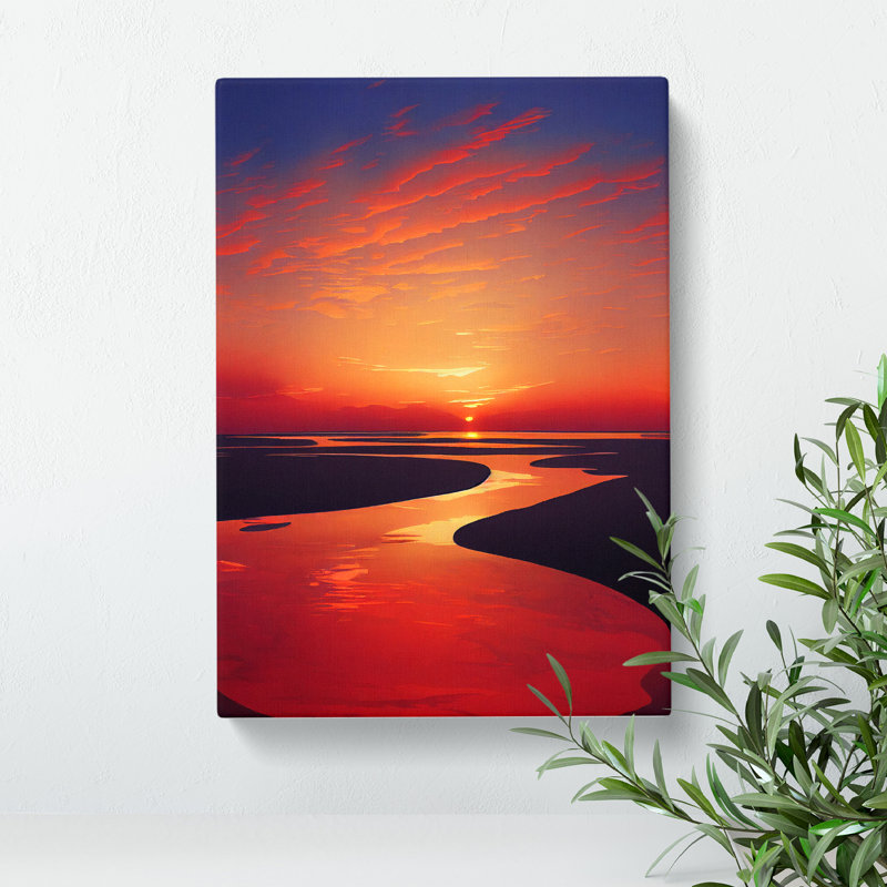 Splendid Sunset - Wrapped Canvas, 50cm H x 35cm W x 3cm D
