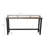 Zarahi Pine Solid Wood Top Metal Base Dining Table