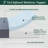 Full Size Memory Foam Mattress Topper – Cooling Gel Bed Topper 2 Inch, Pressure Relief Foam Pad-677266035-719944739
