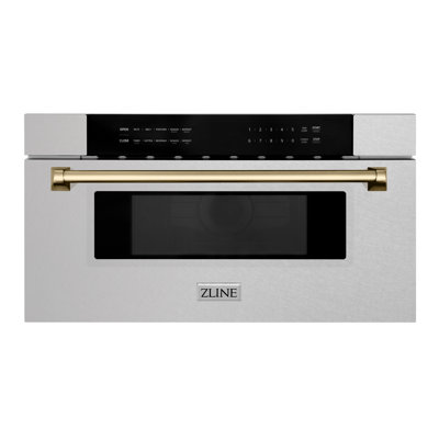 ZLINE Autograph Edition 30" 1.2 cu. ft. Built-In Microwave Drawer in Fingerprint Resistant Stainless Steel