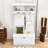 Multifunctional Hall Tree with Hooks, Shoe Bench, Storage Cabinet-969668098
