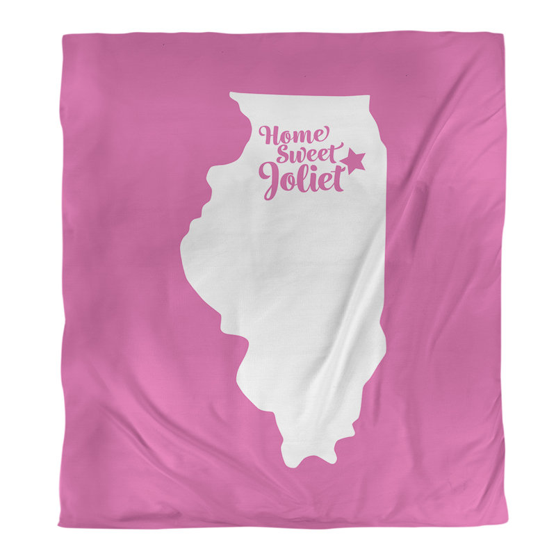 Housse de couette simple illinois Joliet, Housse de couette simple TG, Rose, Microfibre