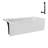 Streamline 66 in. x 32 in. Acrylic Left-Hand Drain Alcove Bathtub in Glossy White With External Drain-101699431