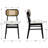 Upholstered Seat Solid Wood Dining Chair,Rattan Back Side Chair For Living Room/Dining Room-1946715670-1946883560