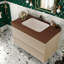 Meuble-lavabo avec rangement (doit inclure le meuble-lavabo et le lavabo), salle de bain moderne en bois