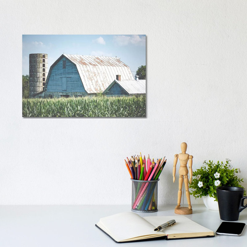 Summer On The Farm by Ann Hudec - Wrapped Canvas Print, 20.32 cm H x 30.48 cm W