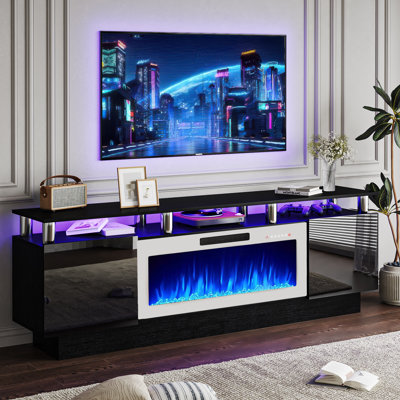 Alazik TV Stand with Electric Fireplace