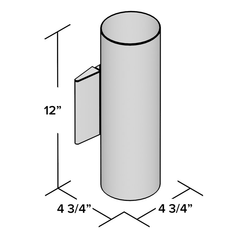 Applique murale d'extérieur à 2 lumières Allrud, Aluminium brossé